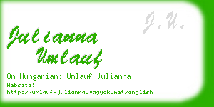 julianna umlauf business card